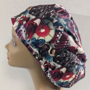 Handmaid, Euro Style Scrub Cap, Scrub Cap, Surgery Hat, Chemo Hat